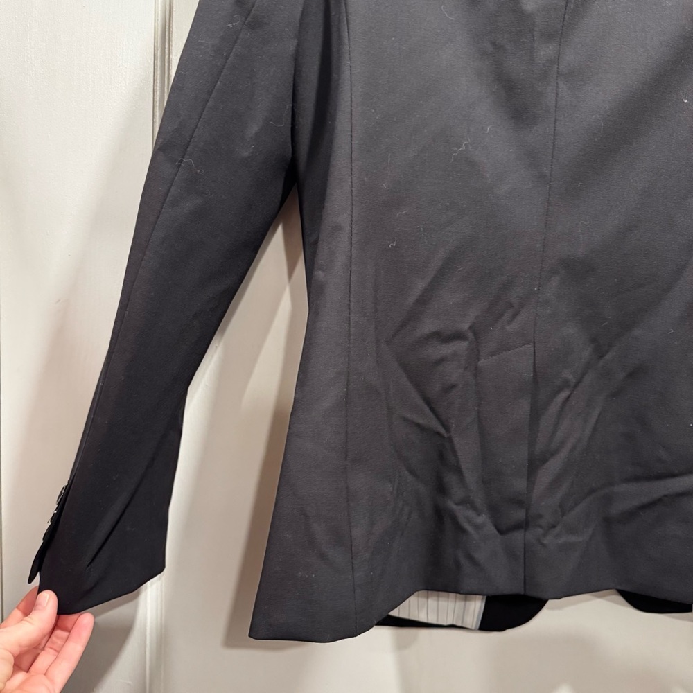Banana Republic‎ Women’s Black Wool Blazer Size 14 Preppy Academia Career Office - Picture 8 of 10